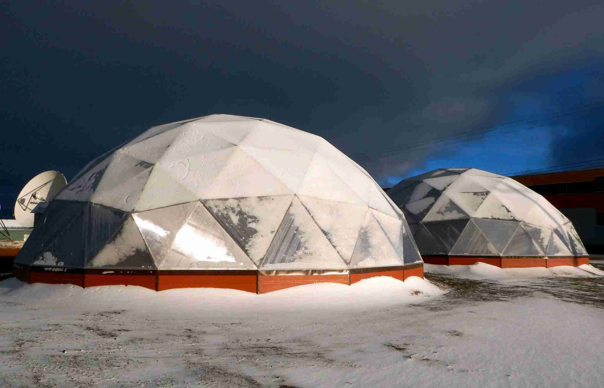 Solar Powerd Greenhouses – Photo by Mike Beauregard