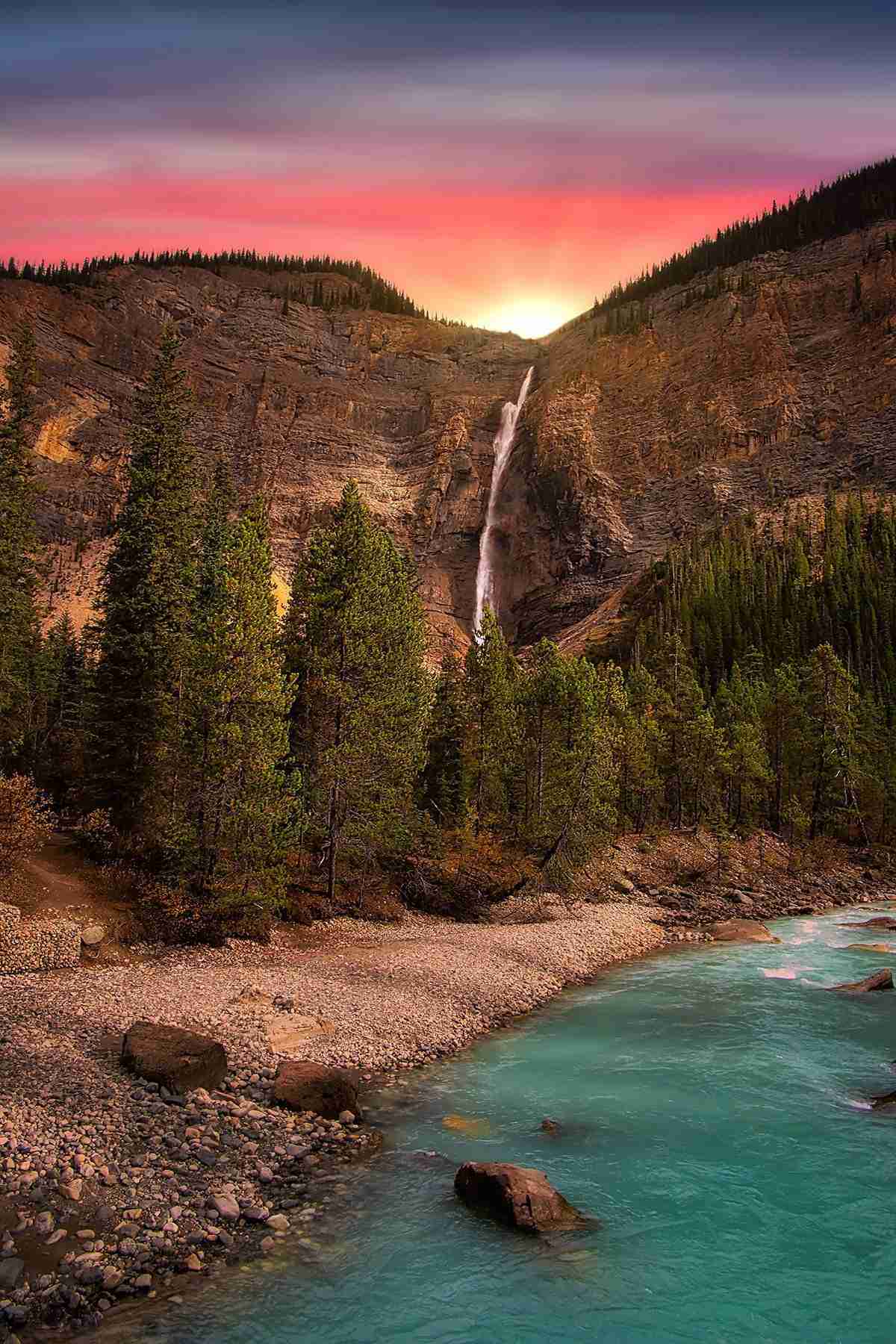 Takakkaw Falls by Lisa Bourgeault