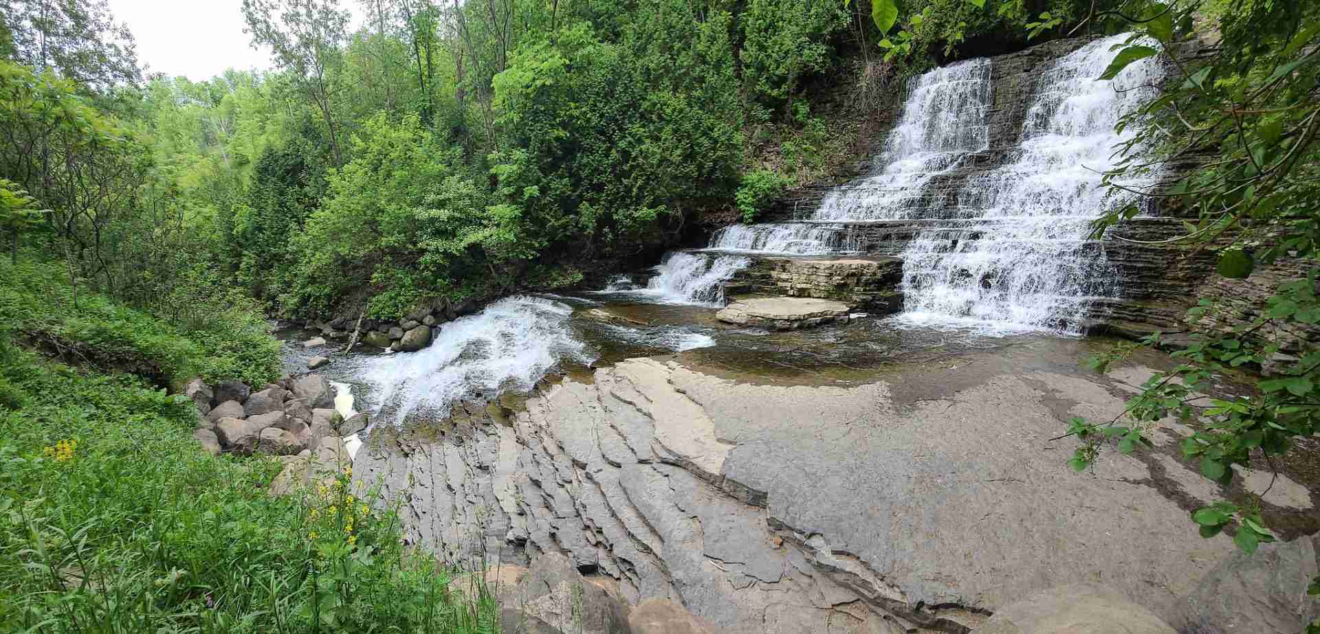 Waterfall at Parc de la rivière Beauport-Photo by Gilles Douaire