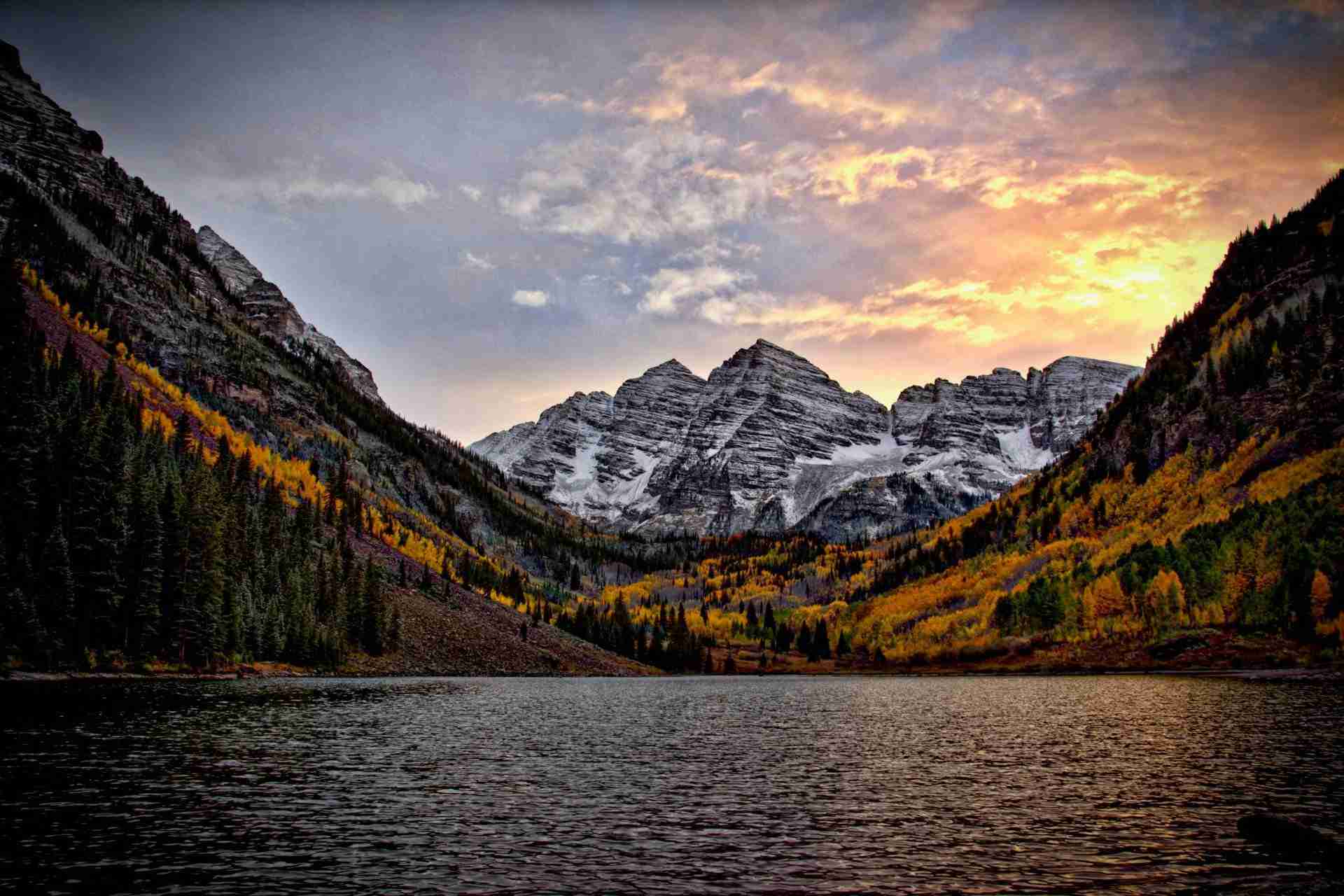 Maroon Bells and Maroon Lake by Mike Scheid