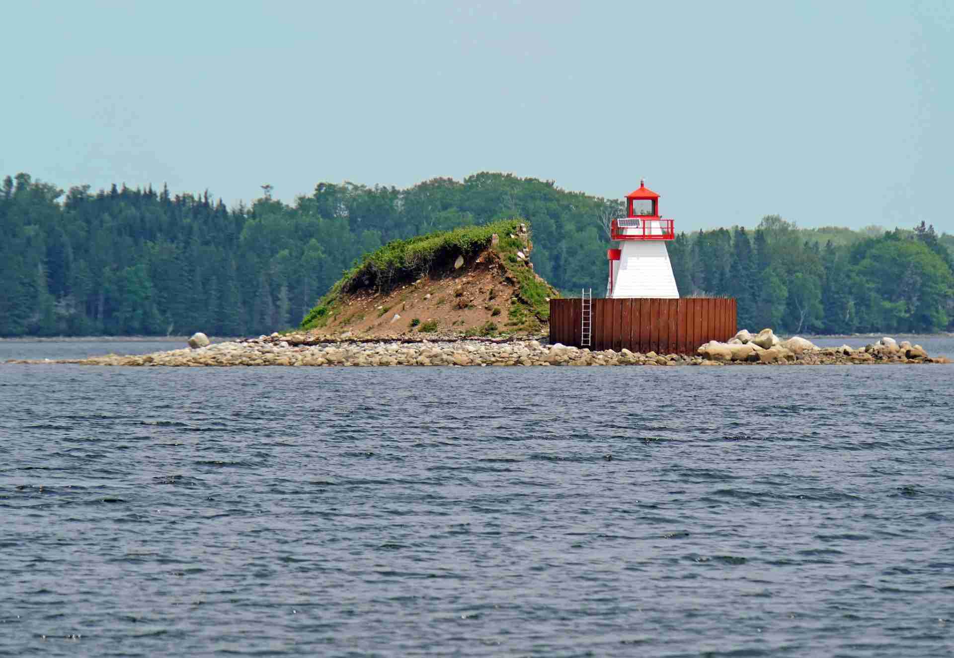 Westhaver Island Lighthouse by Dennis Jarvis