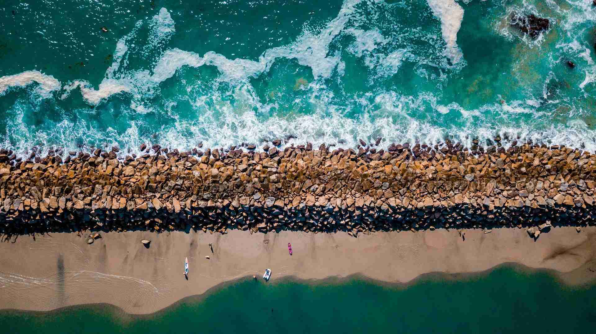 Dana Point Harbor Breakwater by Austin Neill