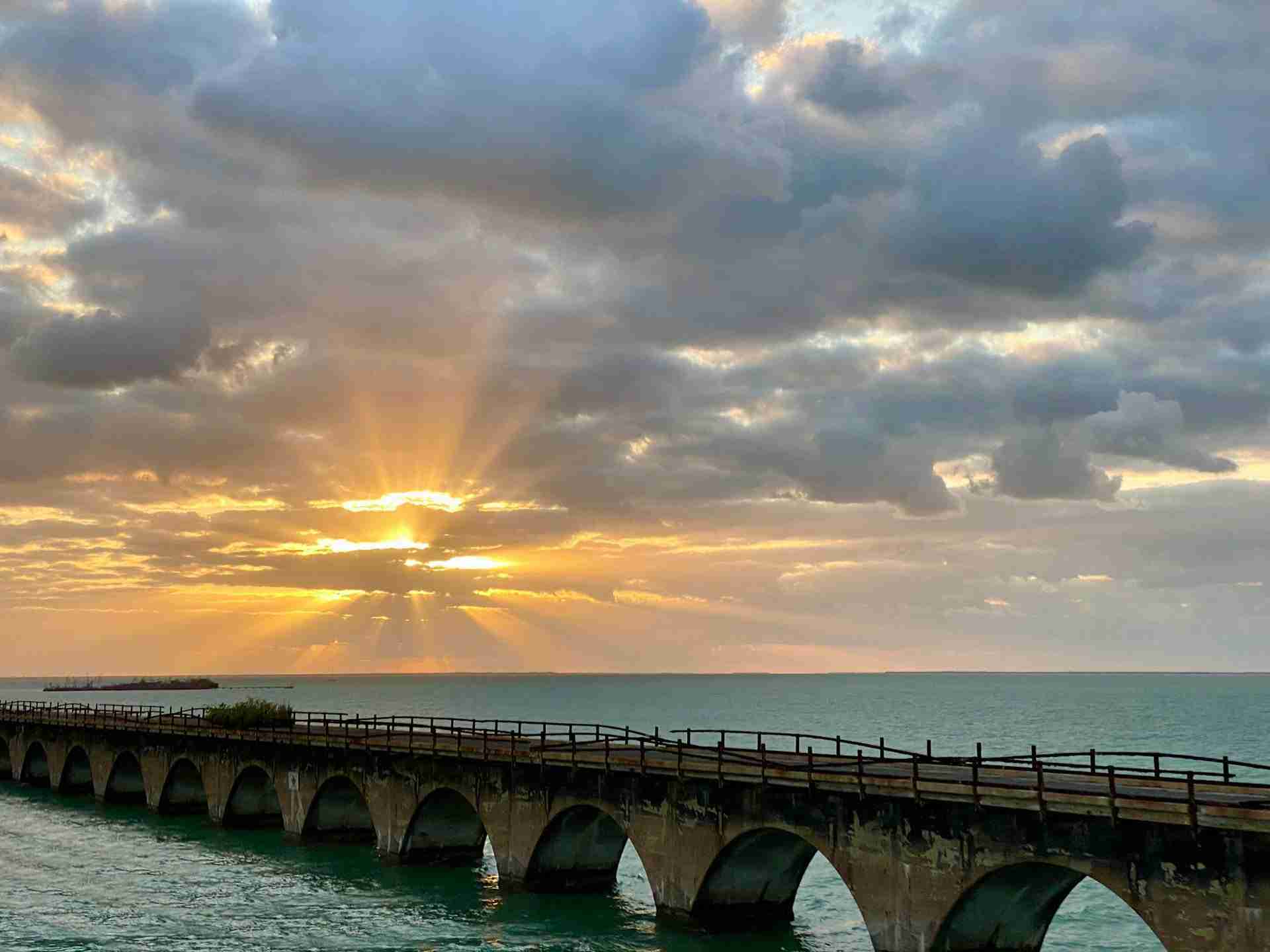 Old Seven Mile Bridge by Charlie Wollborg