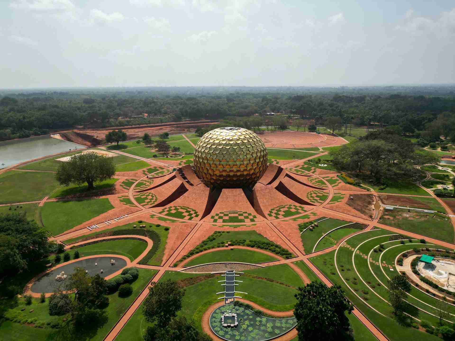 Auroville Matrimandir by Jeet Sandhu
