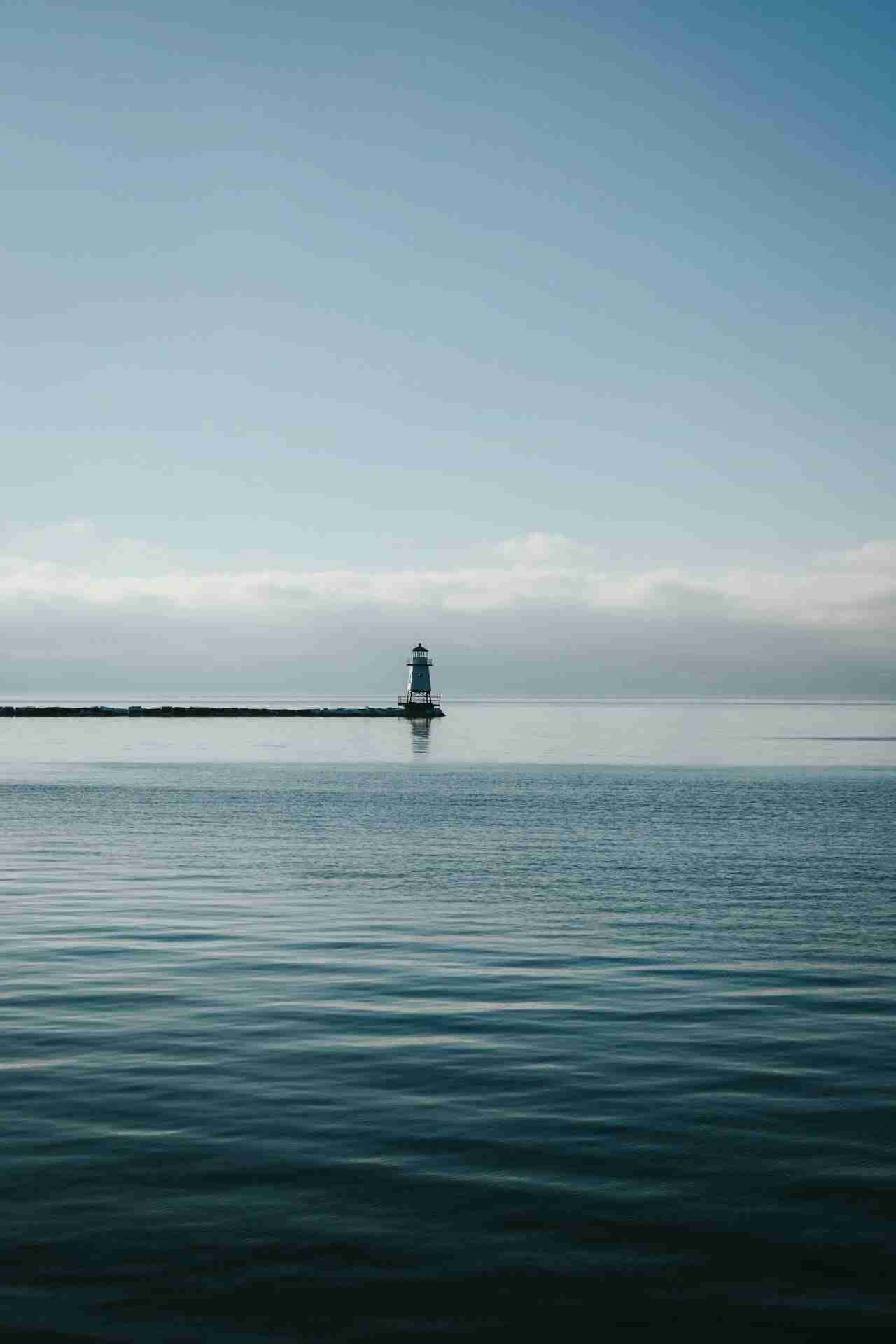 Burlington Breakwater North Lighthouse by Brandon Griggs