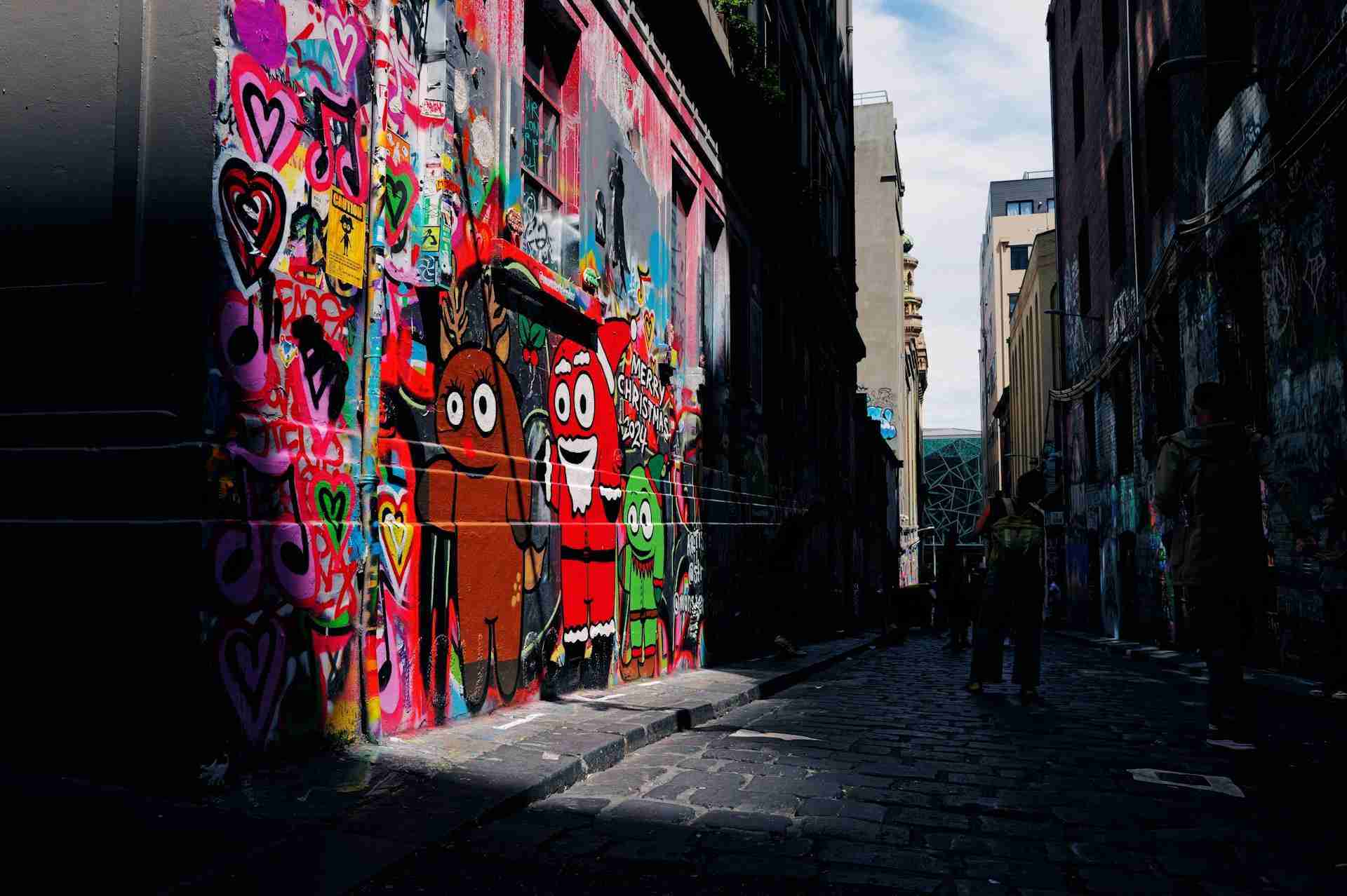 Hosier Lane Graffiti by Jiachen Lin