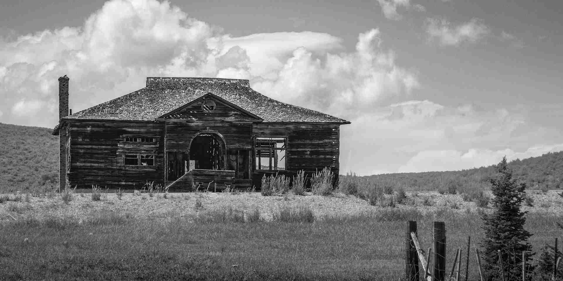 Abandoned Schoolhouse by Donald Merrill
