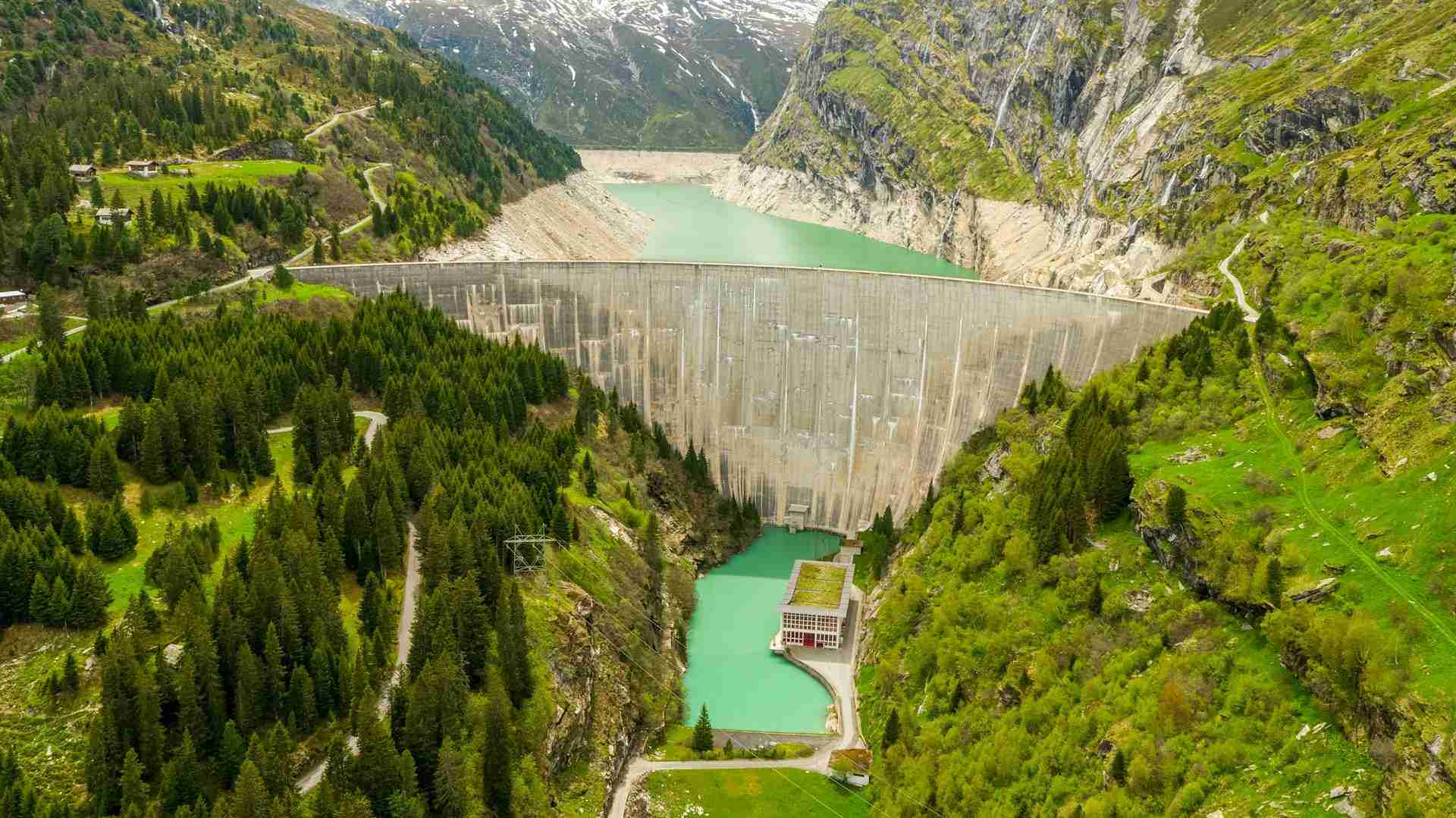 Zervreilasee and Zervreila Dam by Peter Wormstetter