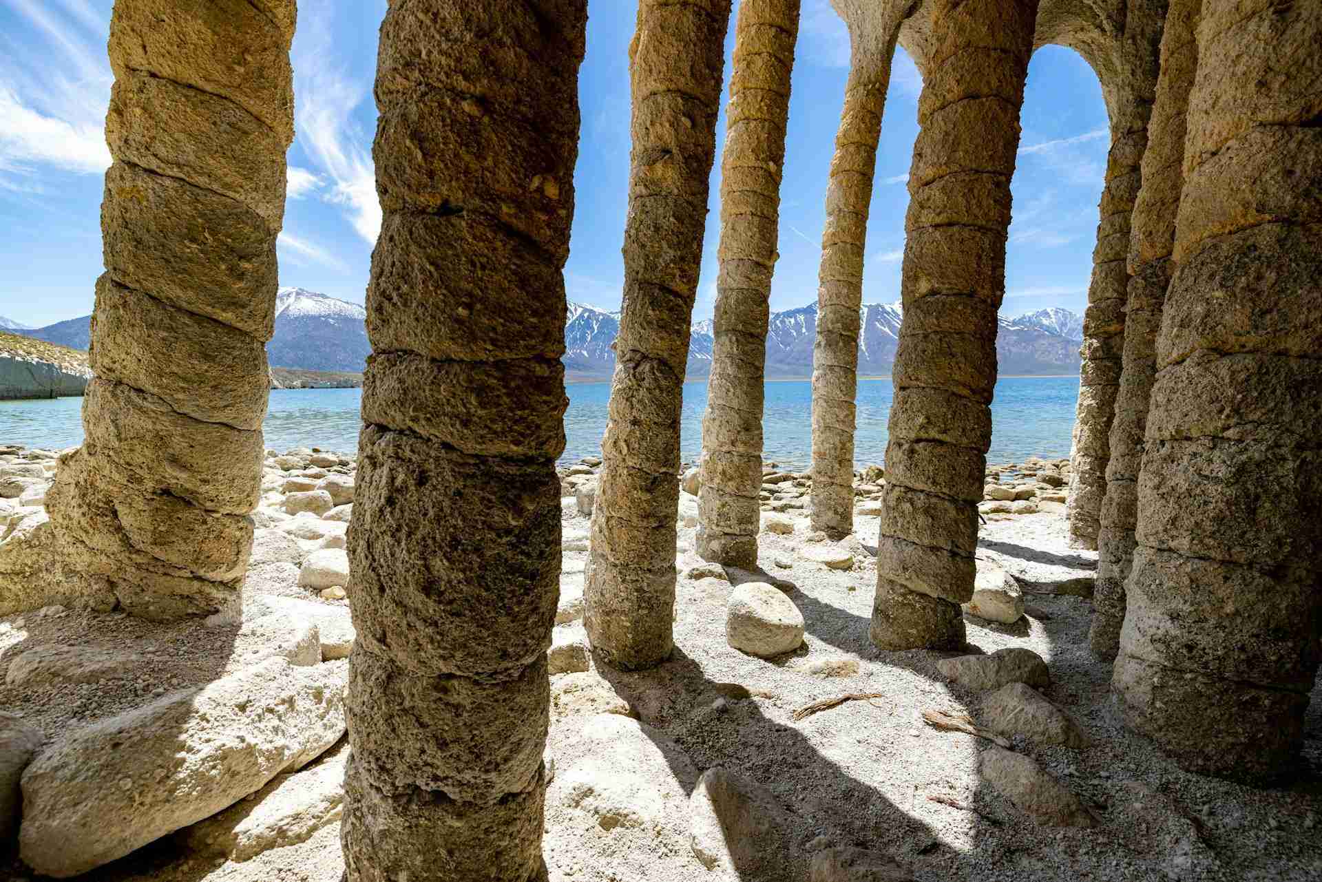 Crowley Lake Stone Columns by Leo_Visions