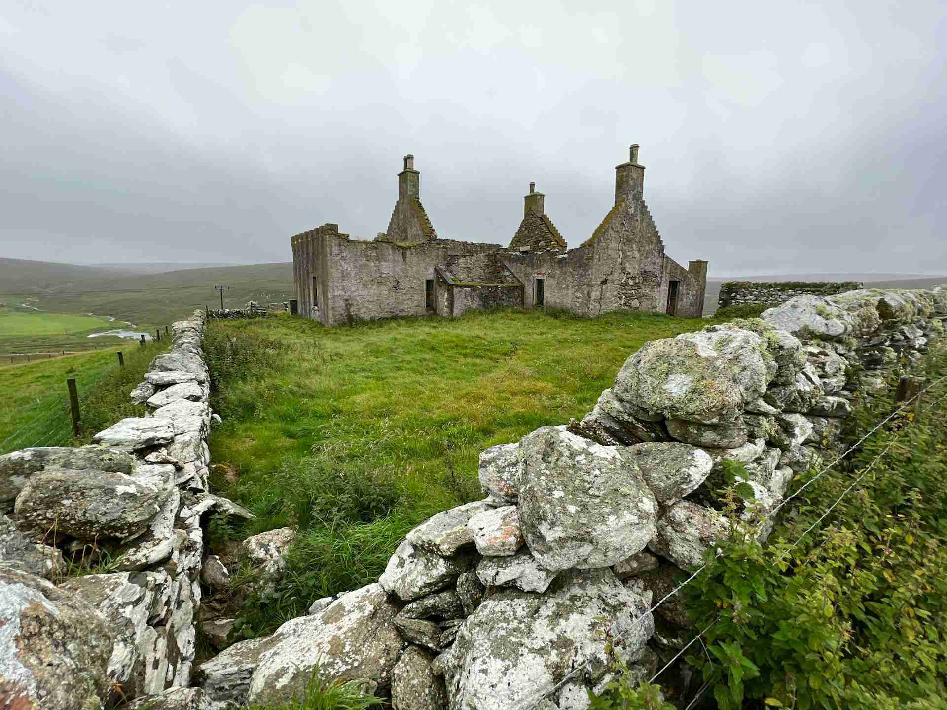 Windhouse Ruins by Pamela Hallam