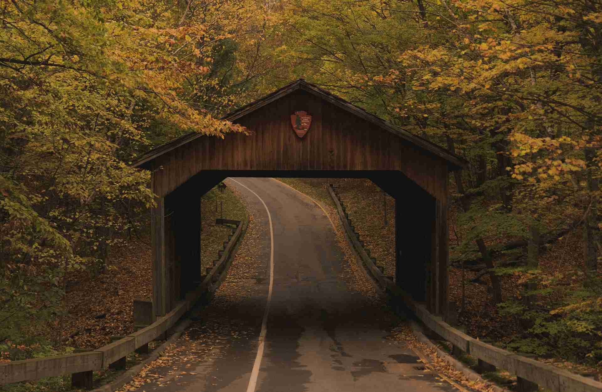Pierce Stocking Scenic Drive Covered Bridge by AJ Yorio