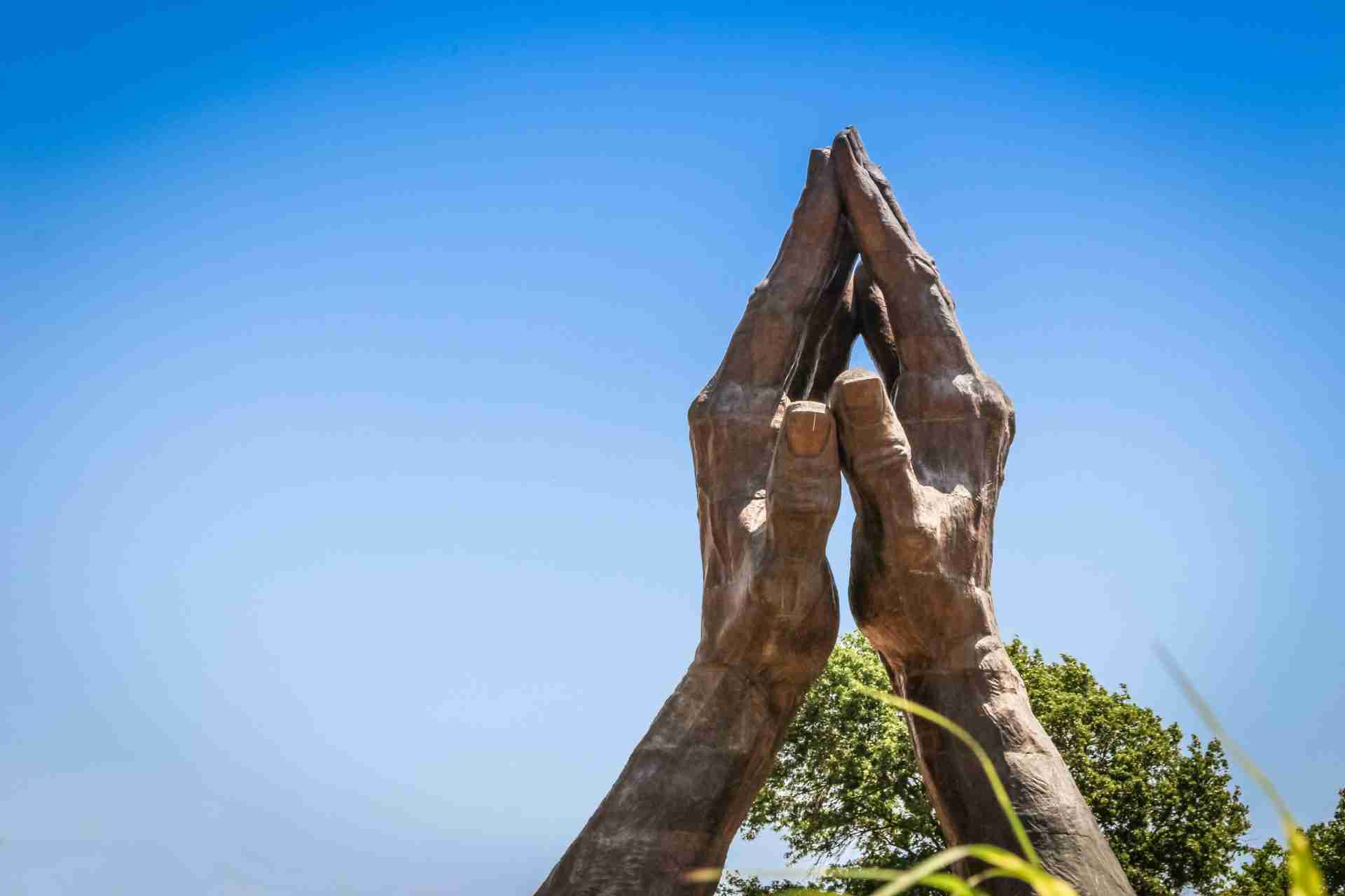 Healing Hands Sculpture by Jametlene Reskp