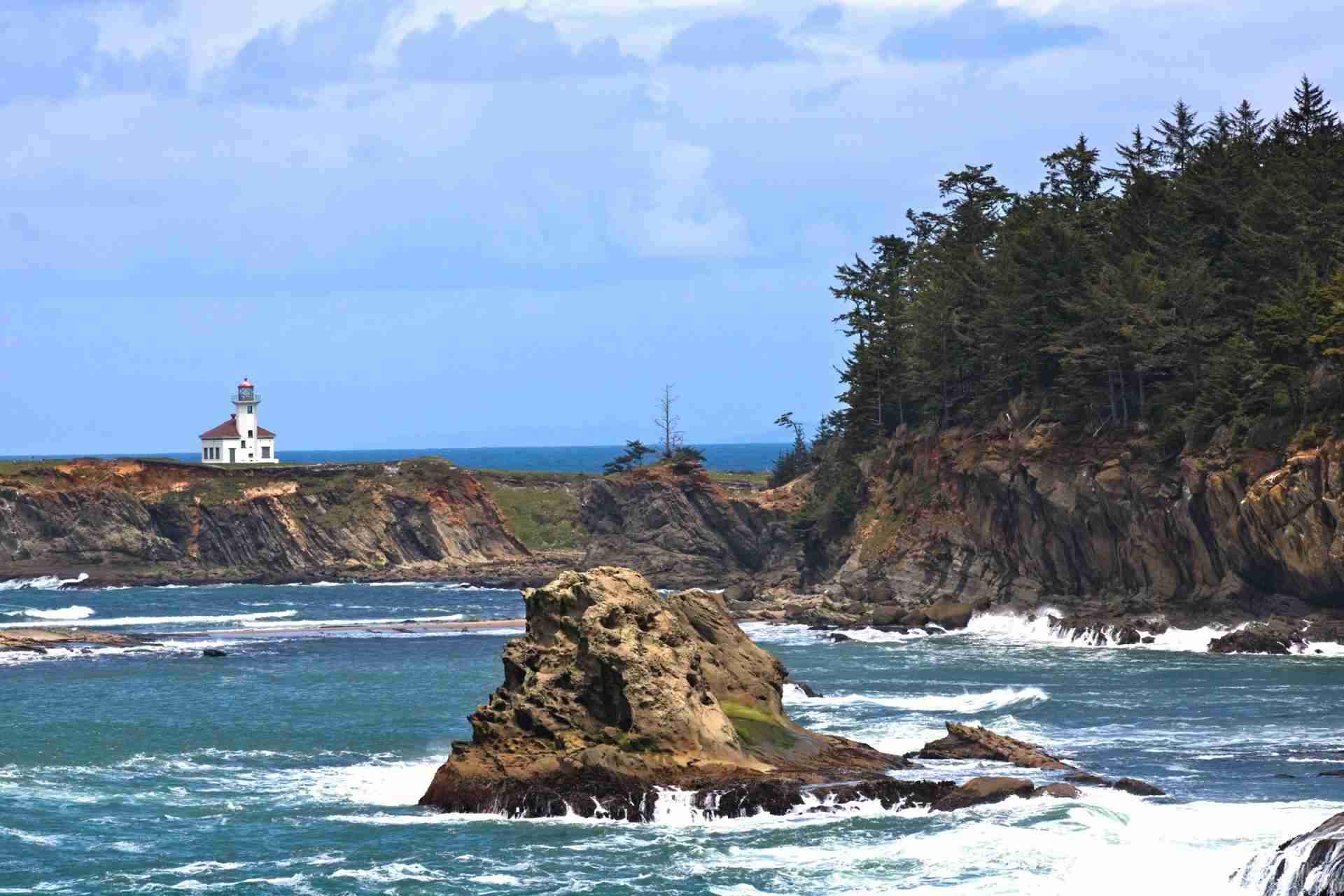 Cape Arago Lighthouse Viewpoint by Ethan Grey