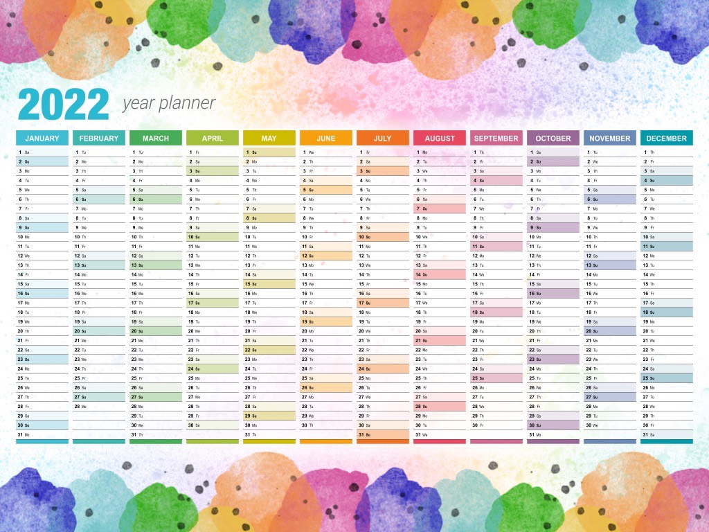 2022 Calendar Planner Procreate stamps, digital planner ipad By  LettersClipArt