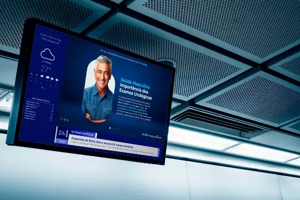 TV corporativa mostra conteúdo educativo sobre o Novembro Azul na empresa