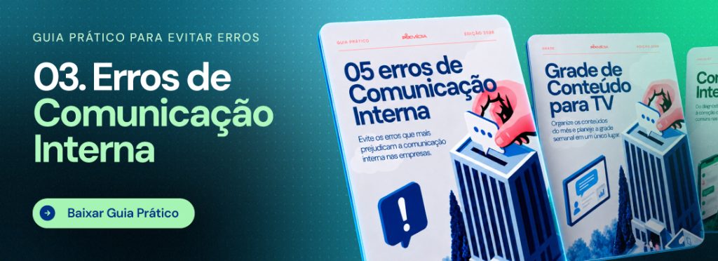 Banner de divulgação kit de comunicação interna - 5 erros mais comuns
