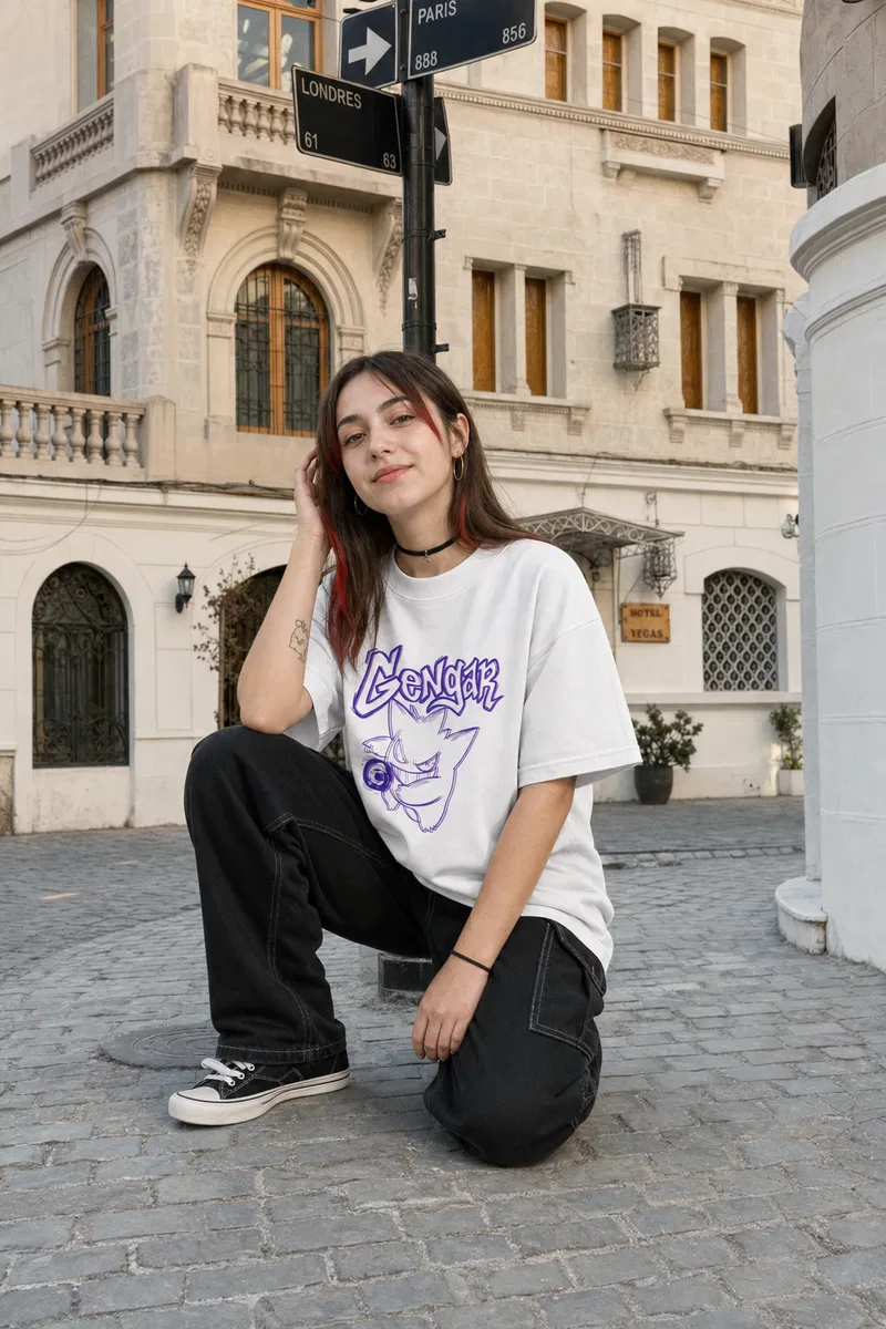 Polera Oversize 280 grs - Gengar