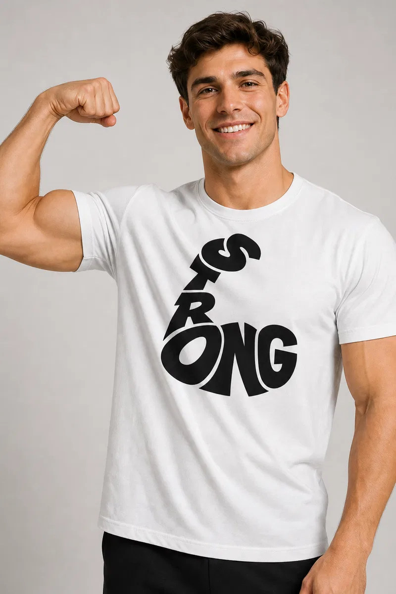 Polera premium cuello redondo - Strong