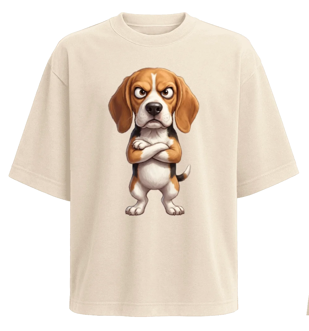 Polera Oversize - Beagle Enojado