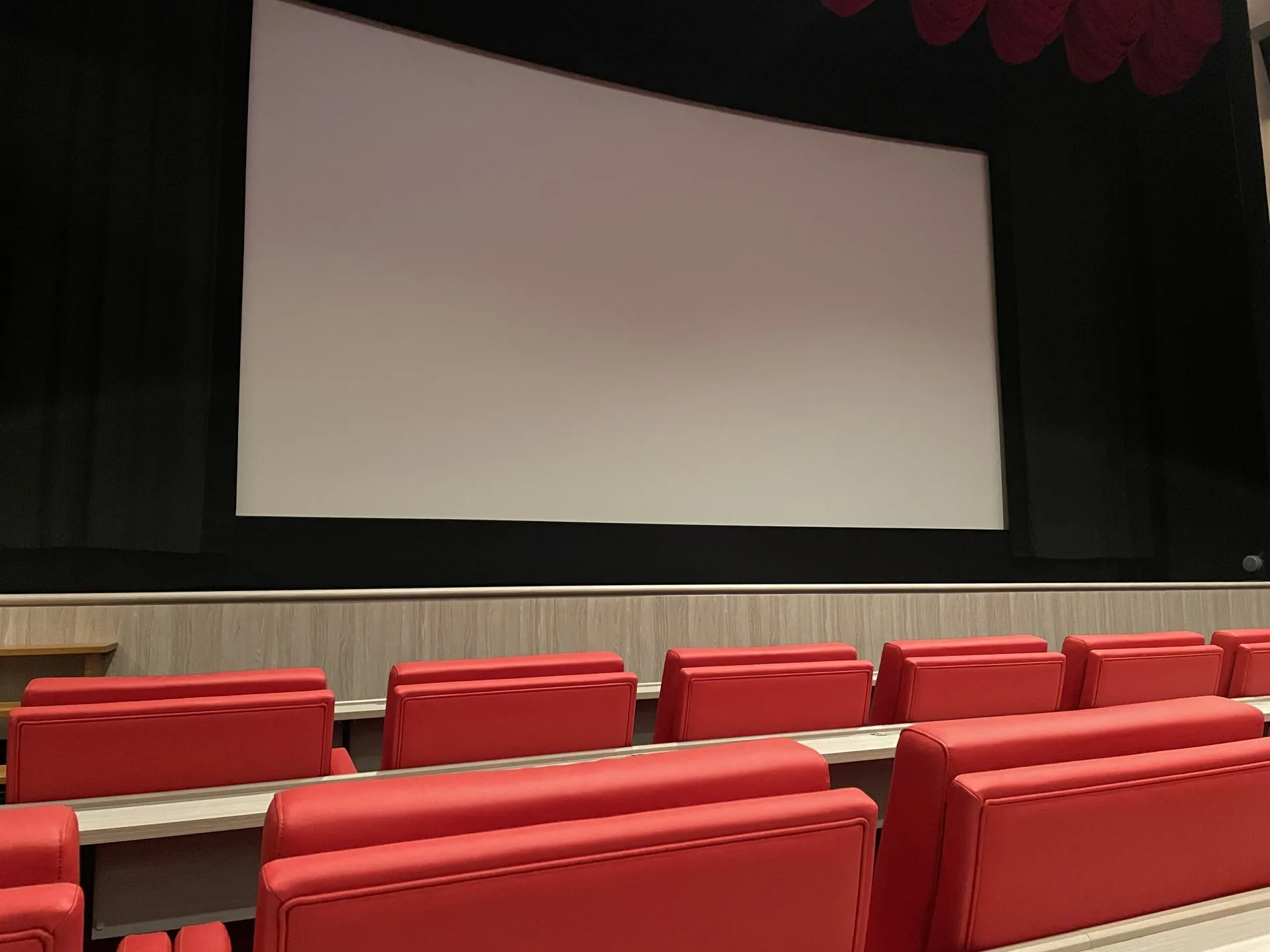 Theater screen and seats