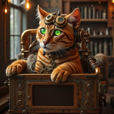 Art in the style of Steampunk Machinery