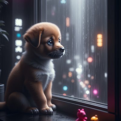 Art in the style of Neon Noir