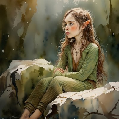 Art in the style of Watercolor Painting