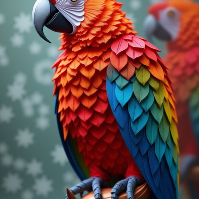 Art in the style of Origami