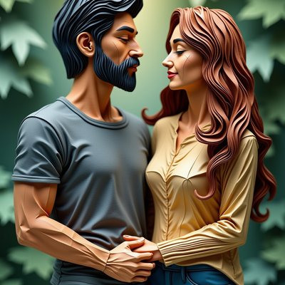 Art in the style of Origami