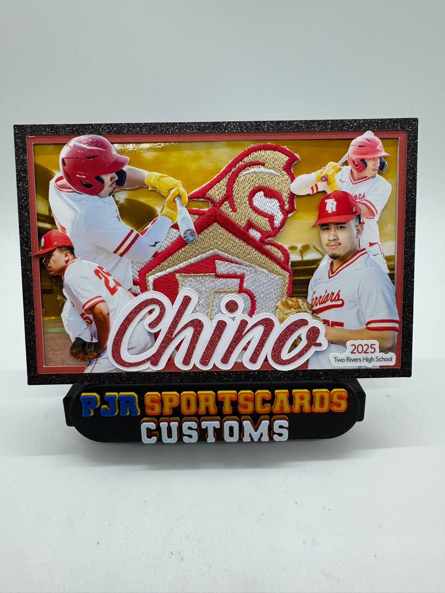 Handmade custom Two Rivers card — Chino