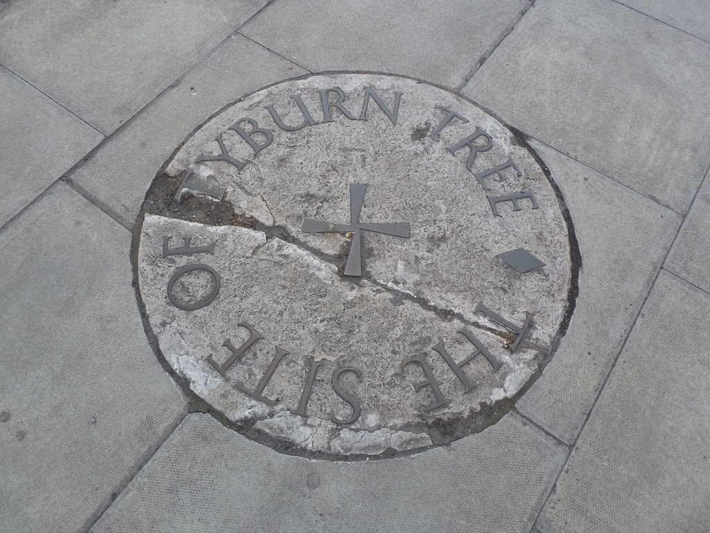 Site of Tyburn Tree plaque