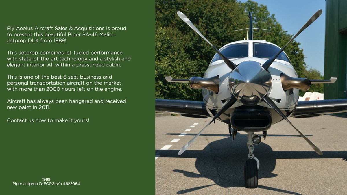 1989 Piper PA-46 Malibu JetPROP DLX photo 2