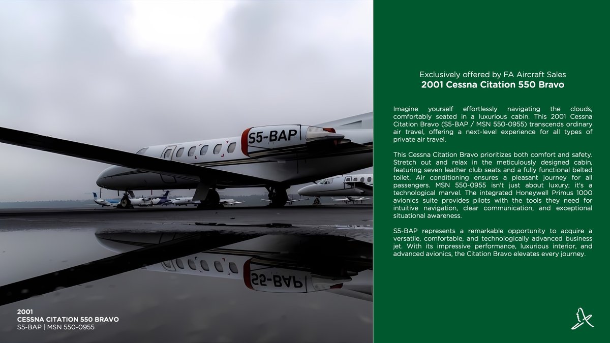 2001 Cessna Citation 550 Bravo photo 2