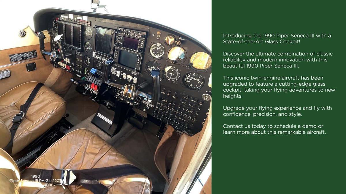 1990 Piper PA-34-220T Seneca III photo 2