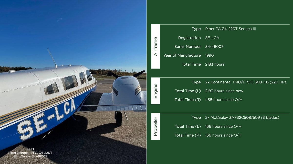 1990 Piper PA-34-220T Seneca III photo 5