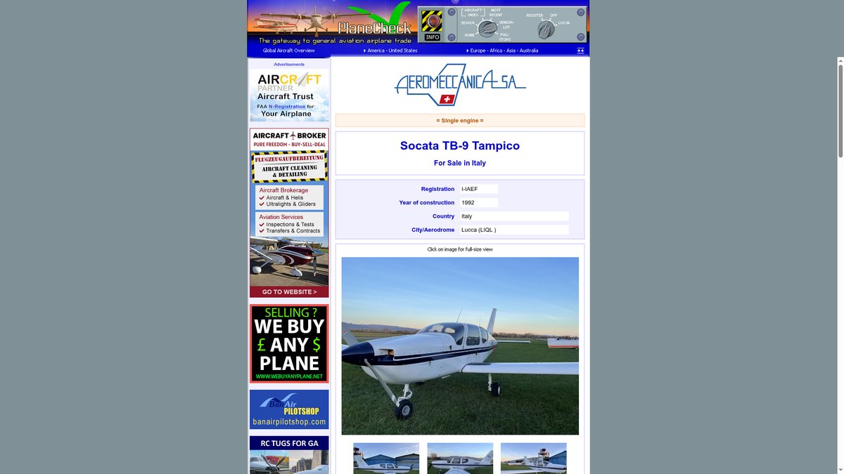 Socata TB-9 Tampico