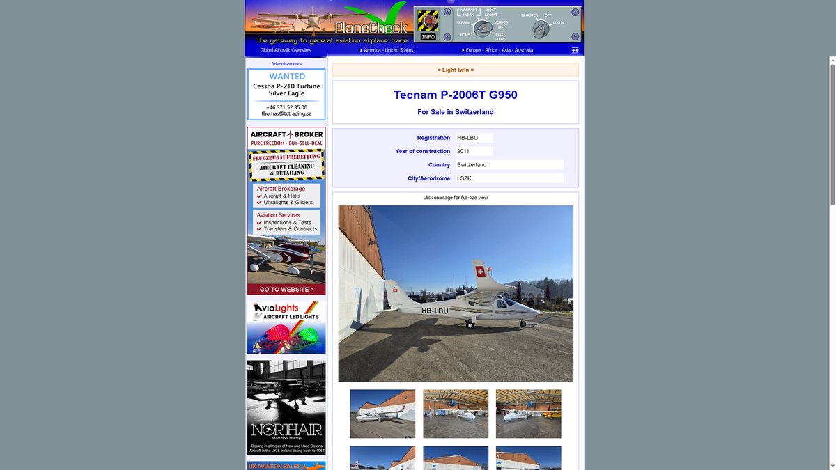 Tecnam P-2006T G950