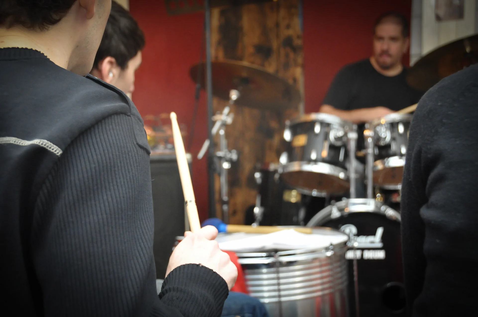 Students at Planet drum