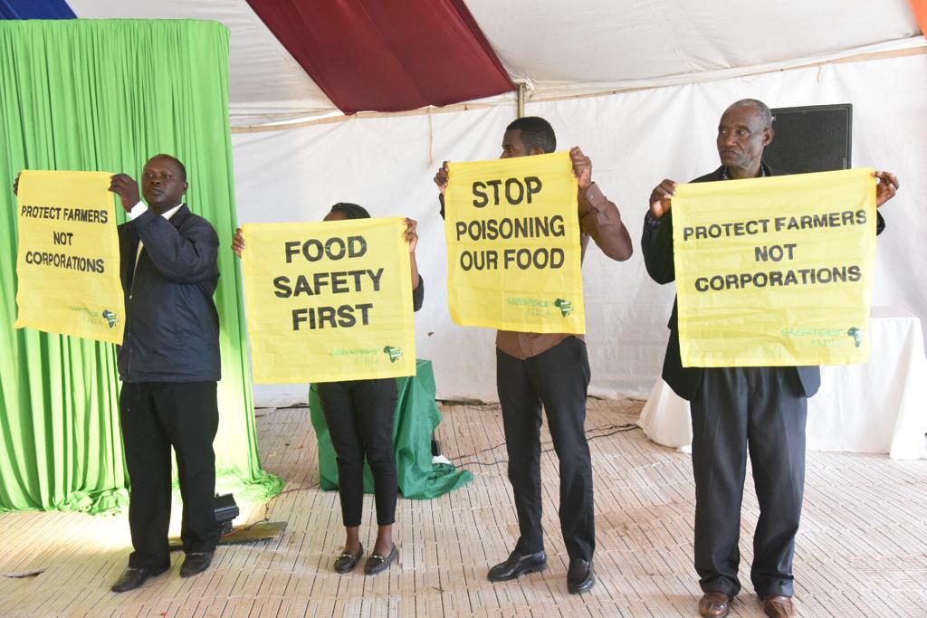 World Food Day 2019: Activists Deliver a Statement to Prof Boga Demanding A Ban on Harmful Chemicals in Kenya’s Food