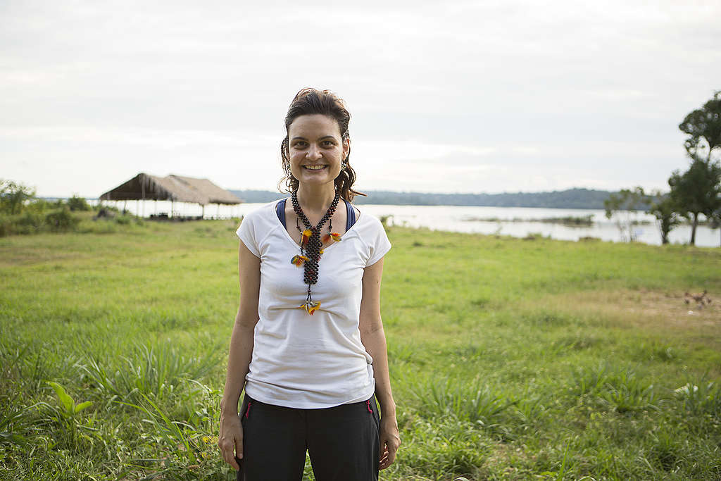 Heloisa Mota na Amazônia em 2016 © Otávio Almeida/Greenpeace