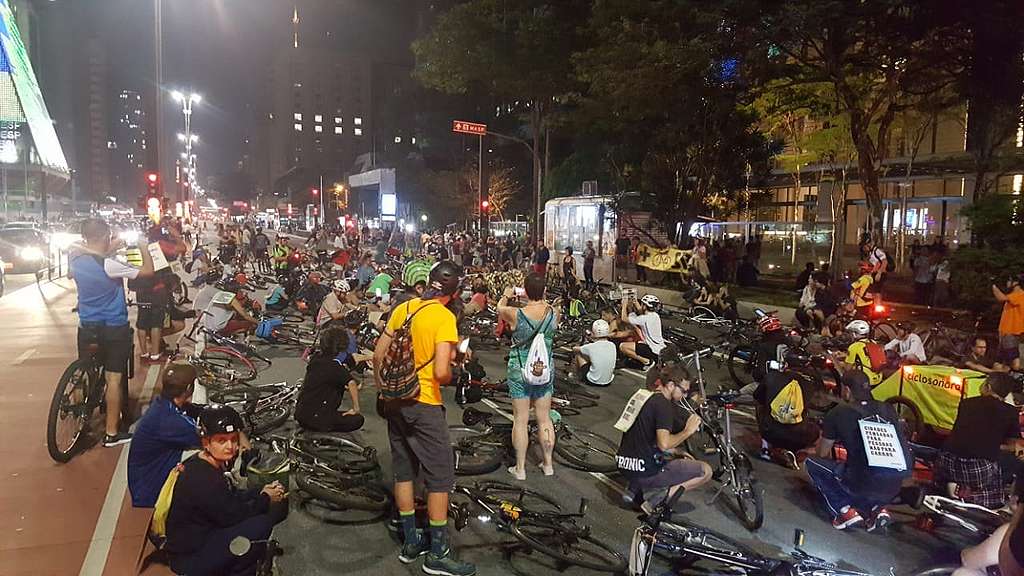 Bicicletada em São Paulo