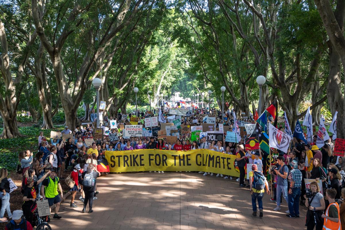 The Sydney Climate Strikes march. © Marcus Coblyn / Greenpeace