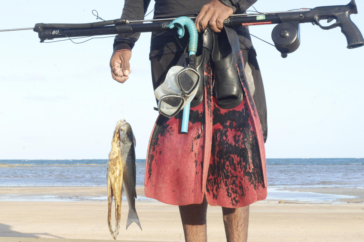 Crude Oil Found in Japaratinga, Brazil. © Mariana Oliveira / Greenpeace