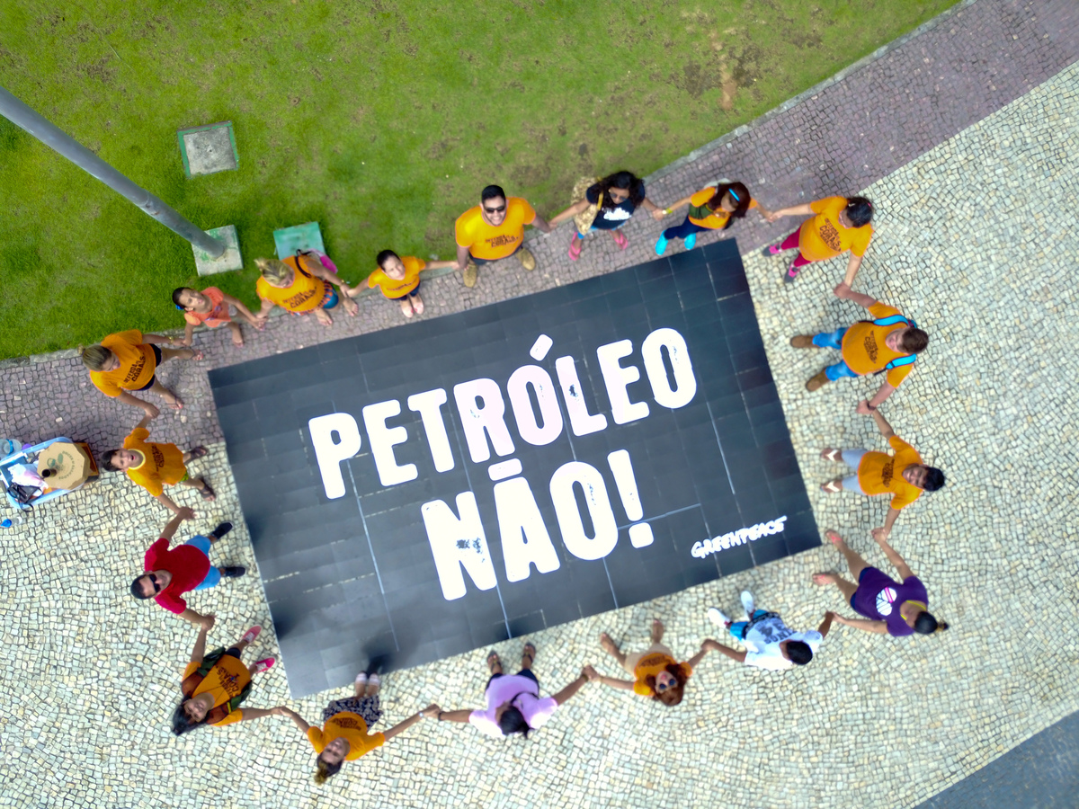 World Amazon Reef Day in Manaus, Brazil. © Kamila Oliveira / Greenpeace