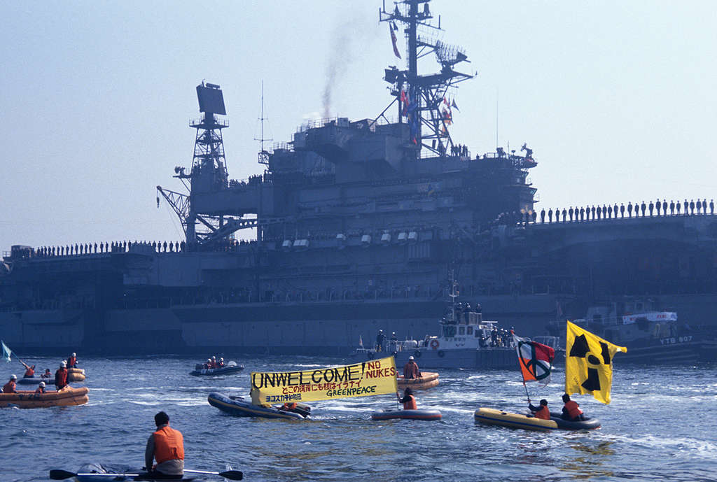 Yokosuka Peace Fleet Protest © Naoko Funahashi / Greenpeace