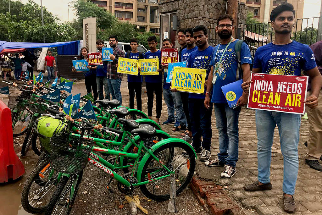 International Car-Free Day in New Delhi, India © Vishal Kumar / ChangeMakers