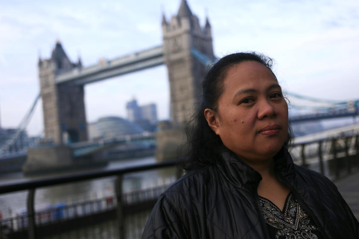 Filipino Typhoon Survivors in London. © Jiri Rezac