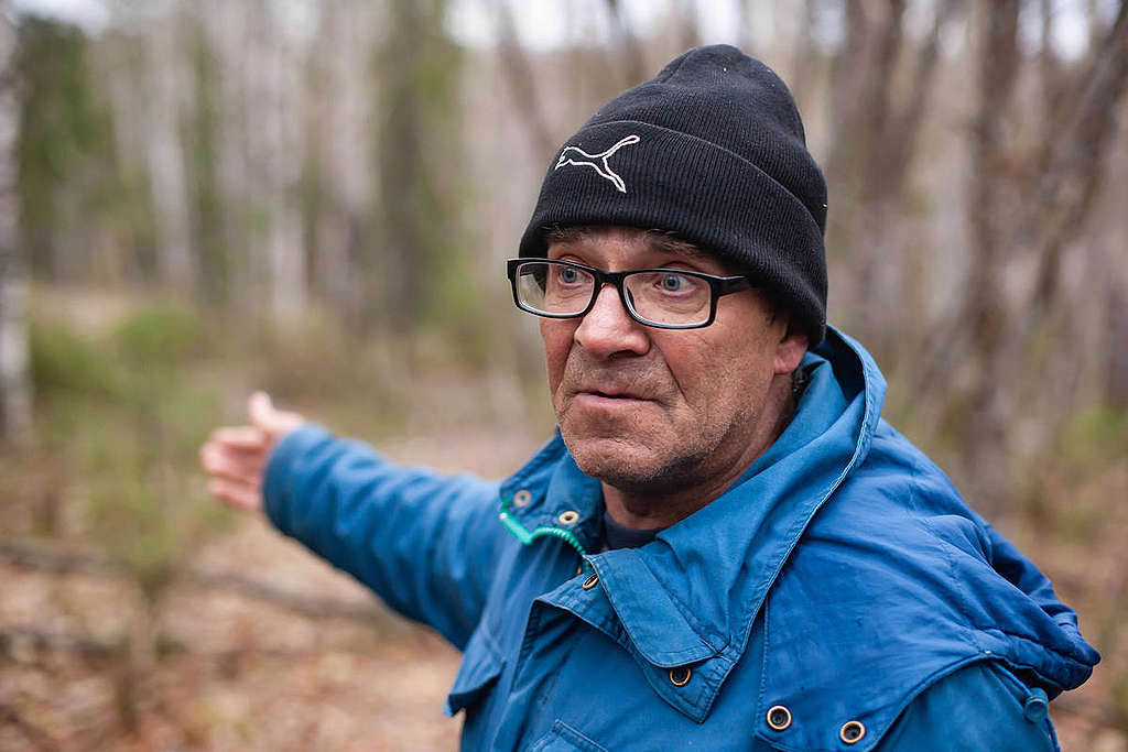 Nikolay Feodorov, Save Pechora Committee © Igor Podgorny / Greenpeace