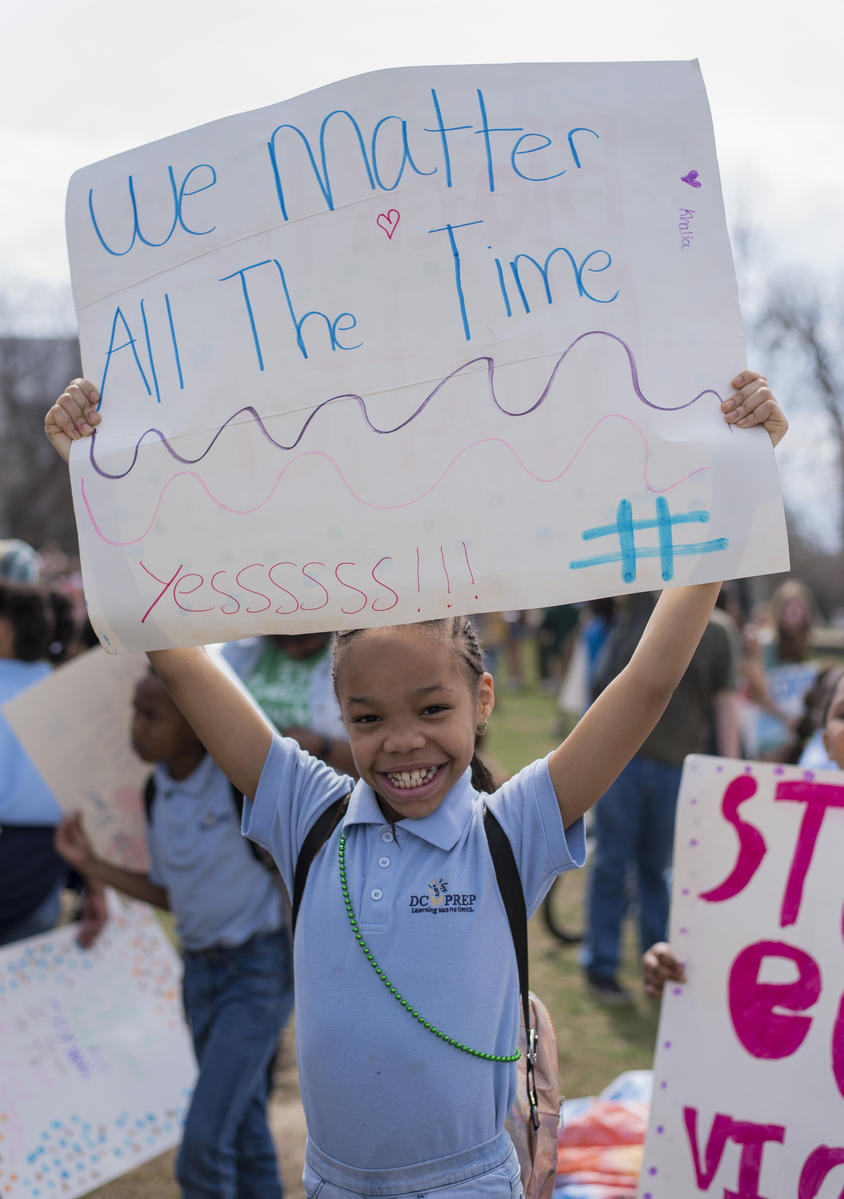 Fridays for Future Student Demonstration in Washington DC. © Livia Ferguson / Greenpeace