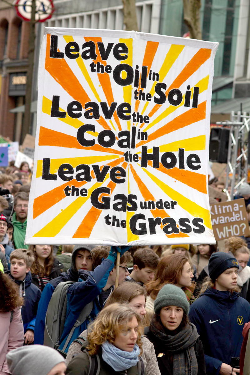 Student Strike for More Climate Protection in Hamburg. © Jana Kornely / Greenpeace